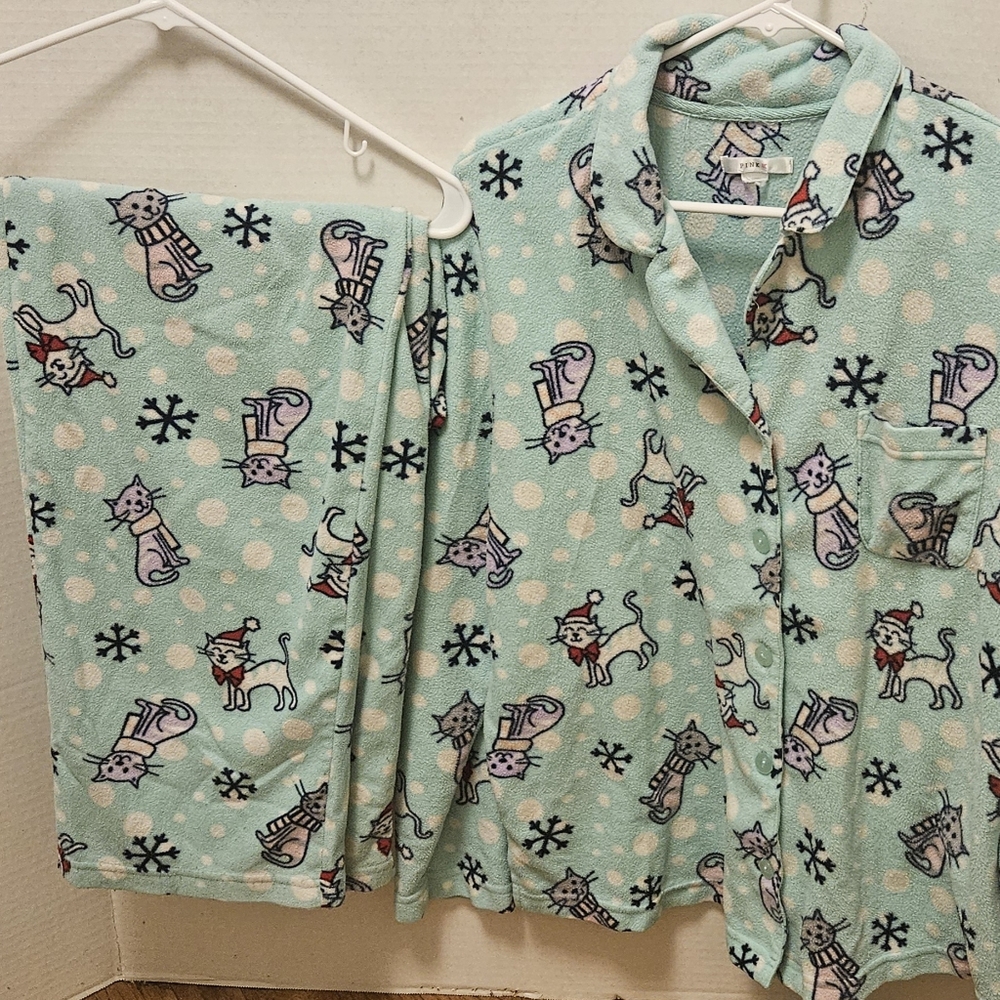 Pinkk cat pajama set